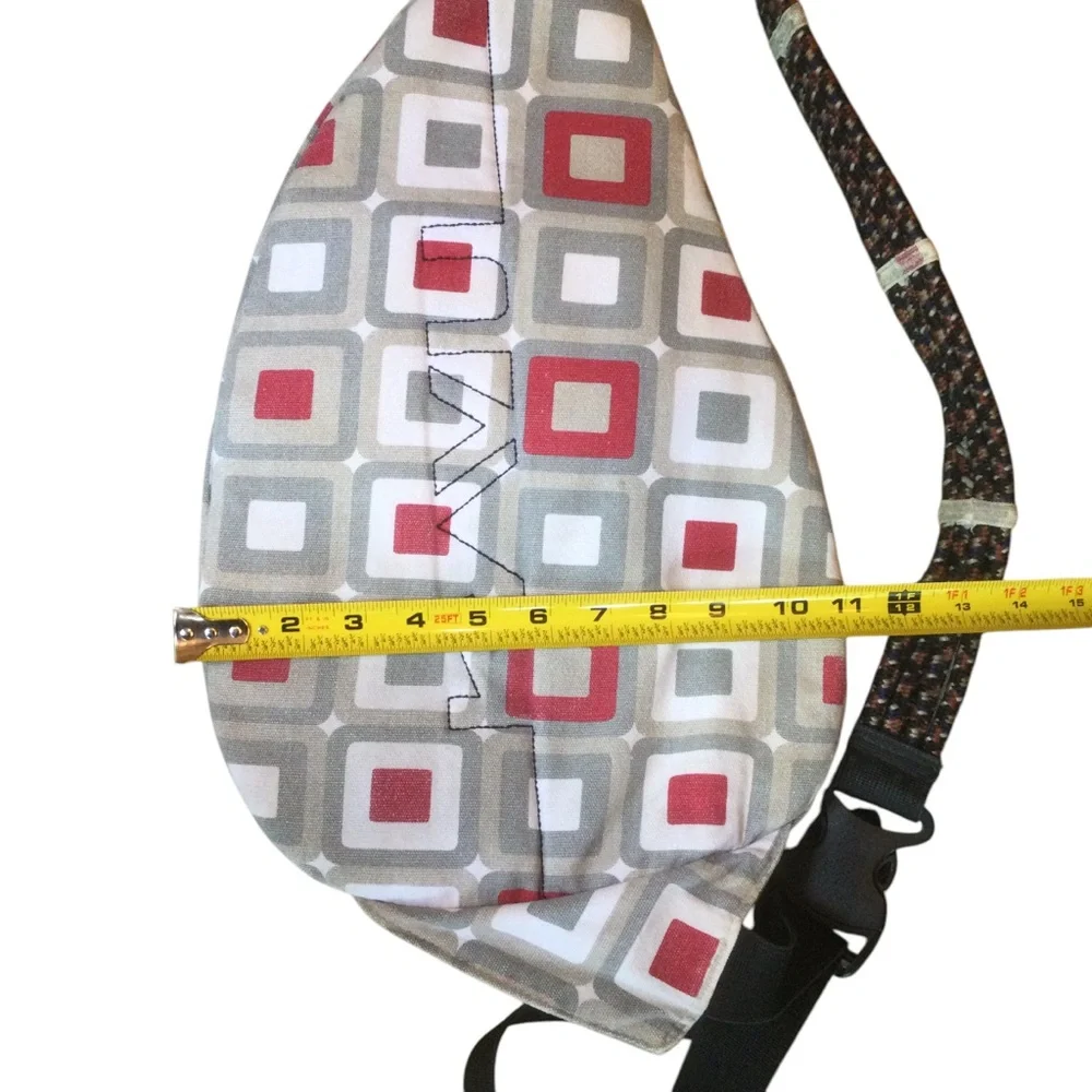 KAVU Crossbody Sling Bag - Multicolor Geometric Design - Picture 9 of 10